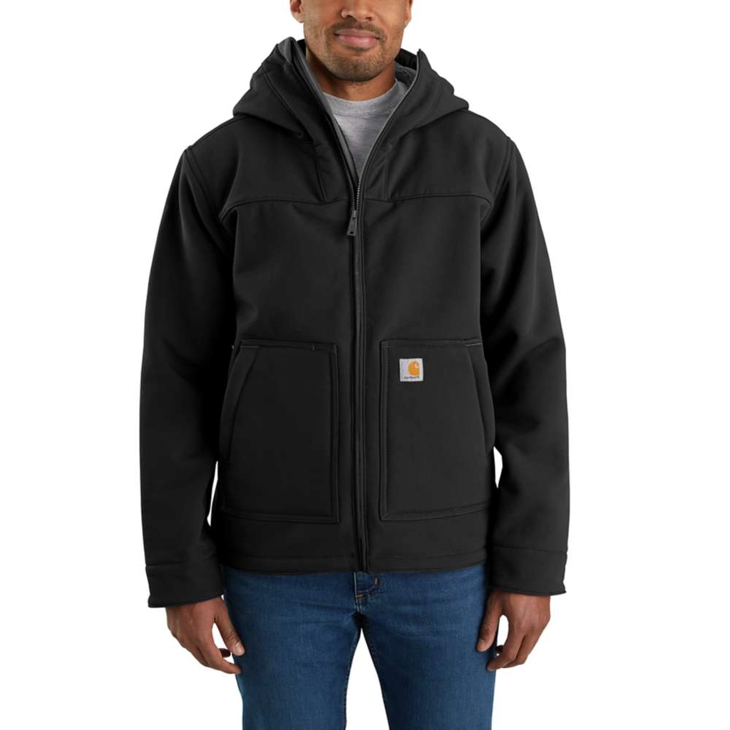 Carhartt WIP Mens Super Dux Relaxed Fit Bonded Active Jacket - Black Nylon - Size 2XL